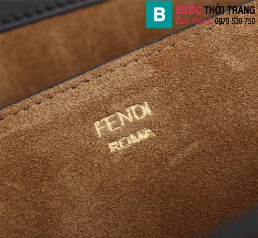Túi xách Fendi Touch siêu cấp da bê màu đen size 26.5cm