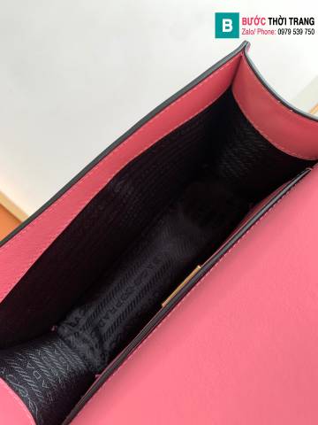 Túi xách Prada siêu cấp da bê màu hồng size 22cm 