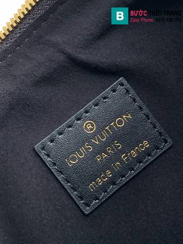 Túi xách Louis Vuitton Loop Baguette Bag siêu cấp da bê màu đen size 23cm 