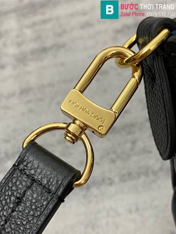 Túi xách Louis Vuitton Trianon PM siêu cấp da monogram màu đen size 28cm 