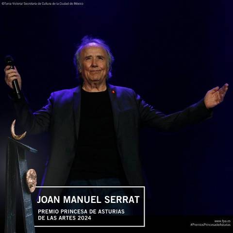 Joan Manuel Serrat recibirá el Premio Princesa de Asturias de las Artes 2024