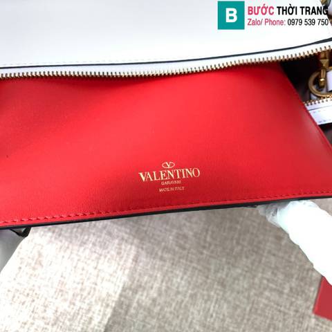 Túi xách Valentino VLOGO Walk siêu cấp da bê màu trắng size 31cm 