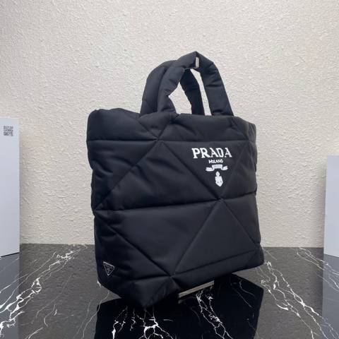 Túi đeo chéo Prada tote siêu cấp canvas màu đen size 40cm