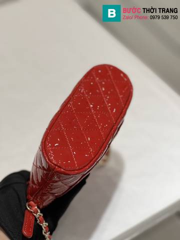 Túi xách Chanel mini siêu cấp da bê màu đỏ size 11cm 