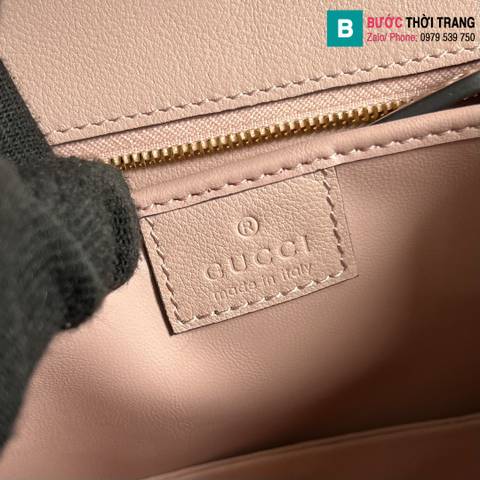 Túi xách Gucci Blondie siêu cấp da bê màu hồng size 23cm