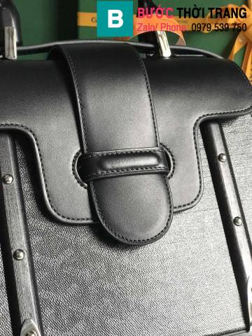 Túi xách Goyard Saïgon PM siêu cấp canvas màu đen size 28cm 