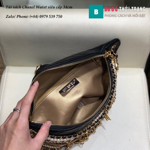 Túi xách Chanel Waist siêu cấp đeo bụng màu size 34cm - A00775