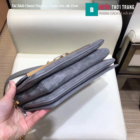 Túi Xách Chanel Flap Bag 3 ngăn siêu cấp size 23cm