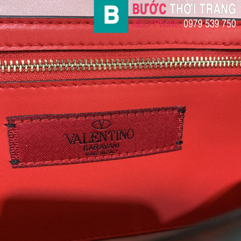 Túi xách Valentino siêu cấp da bê màu hồng size 23cm