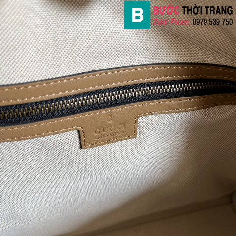 Túi xách Gucci Large Satchel Bag siêu cấp da bê màu đen nâu size 40cm