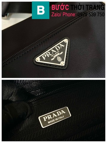 Túi xách Prada siêu cấp da bê màu đen 23cm