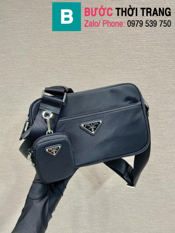Túi xách Prada siêu cấp da bê màu đen 23cm