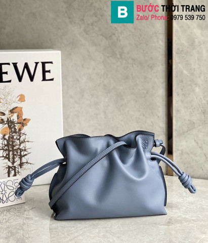 Túi xách Loewe  Flamenco siêu cấp da bê màu xanh size 22.5cm