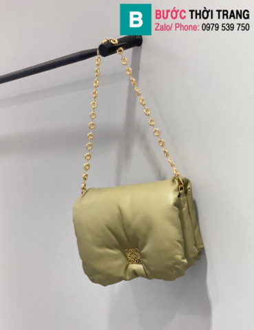 Túi xách Loewe Goya siêu cấp da bê màu nude size 23cm