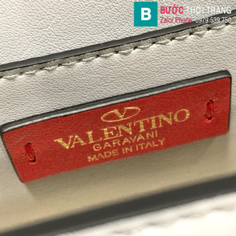 Túi xách Valentino siêu cấp da bê màu xám size 16.5cm