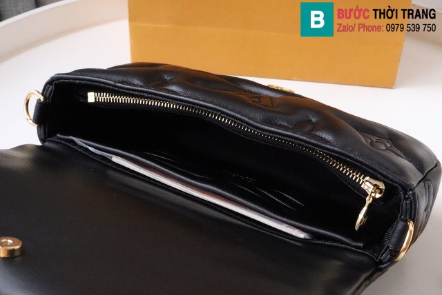 Túi xách Louis Vuitton Bubblegram cao cấp da bê màu đen size 20cm