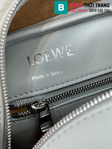 Túi xách Loewe Amazono siêu cấp da bê màu xám size 28cm