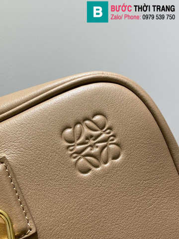 Túi xách Loewe Amazono siêu cấp da bê màu nude size 28cm