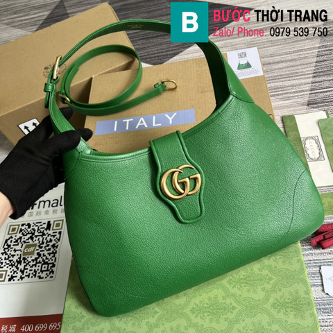 Túi xách Gucci Cosmogonie siêu cấp da bê màu xanh size 39cm