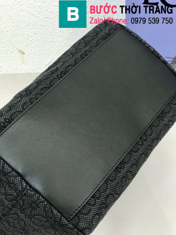 Túi xách Loewe Cubi Anagram siêu cấp canvas màu đen size 27cm 