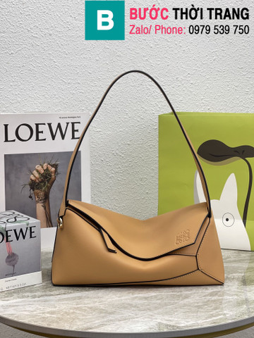 Túi xách Loewe Puzzle hobo siêu cấp da bê màu nude size 29cm