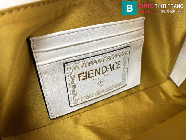 Túi xách Fendi x Versace Baguette siêu cấp da bê màu trắng size 20cm