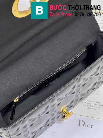 Túi xách Dior Caro siêu cấp da bê màu đen size 28cm