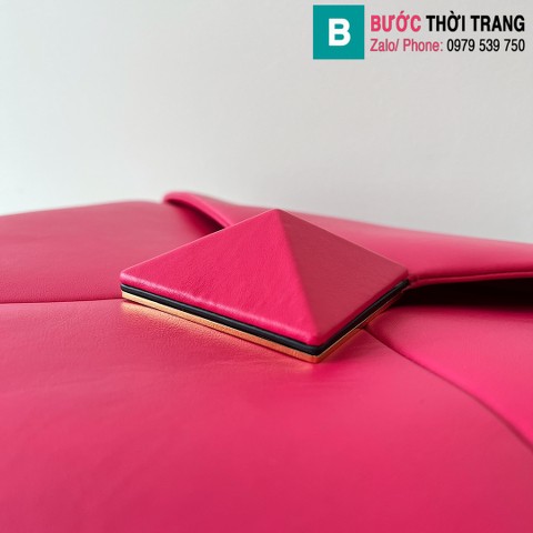 Túi xách Valentino Garavani One Stud siêu cấp da bê màu hồng size 40cm
