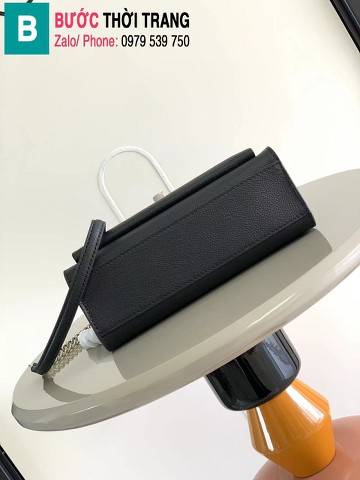 Túi xách Louis Vuitton Mylockme Chain Bag siêu cấp da bê màu đen size 22.5cm
