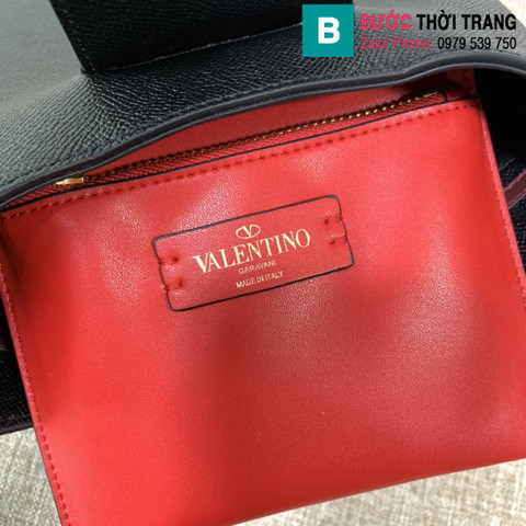 Túi xách Valentino siêu cấp da bê màu đen size 24cm