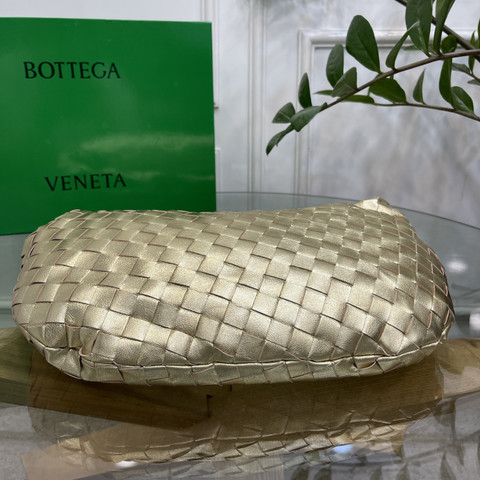 Túi xách Bottega Veneta hobo bag cao cấp da bê màu bạc size 46cm 