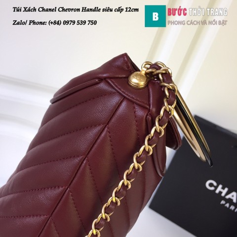 Túi Xách Chanel Chevron Handle with Chic Bucket  12cm - A57861