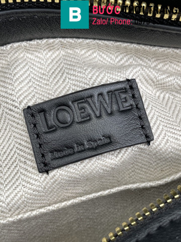 Túi xách Loewe Puzzle hobo siêu cấp da bê màu đen size 29cm