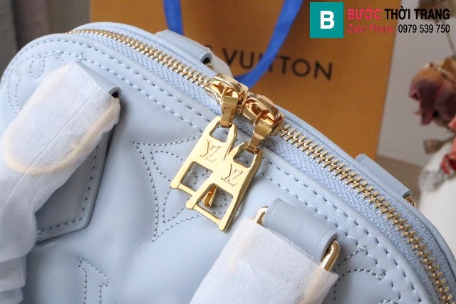 Túi xách Louis Vuitton Alma BB cao cấp da bê màu xanh size 24.5cm 