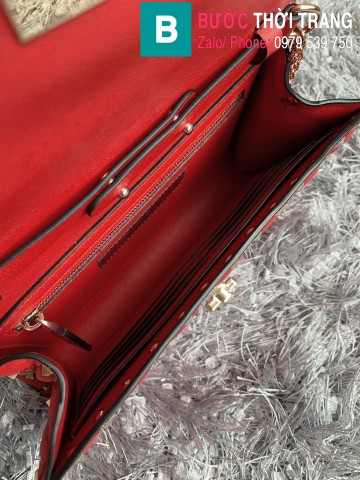 Túi xách Valentino siêu cấp da bê màu đỏ size 23cm