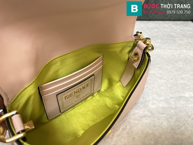 Túi xách Fendi x Versace Baguette siêu cấp da bê màu hồng size 20cm 