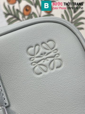 Túi xách Loewe Amazono siêu cấp da bê màu xám size 28cm