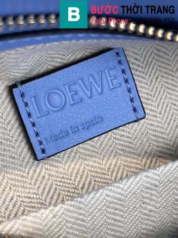 Túi xách Loewe Puzzle hobo siêu cấp da bê màu xanh size 29cm 