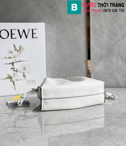 Túi xách Loewe  Flamenco siêu cấp da bê màu trắng size 22.5cm 
