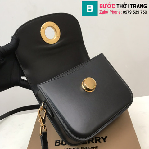 Túi xách Burberry Thomas siêu cấp da bê màu đen size 19cm