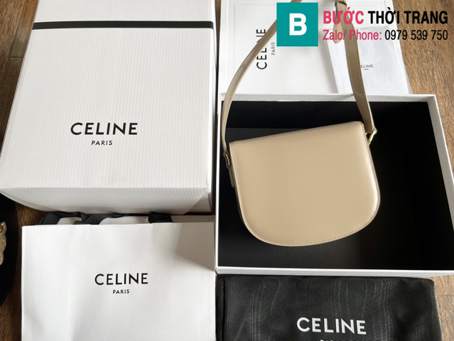 Túi xách CelineTeen Besake Triomphe siêu cấp bê màu trắng size 18.5cm