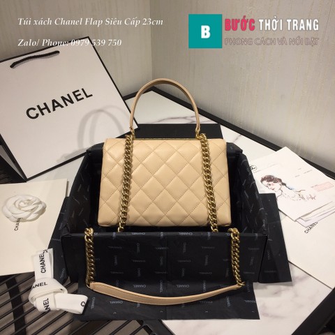 Túi xách Chanel Flap With Top Handle siêu cấp màu da tay - AS1175 