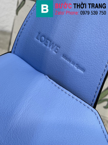 Túi xách Loewe Puzzle hobo siêu cấp da bê màu xanh size 29cm 