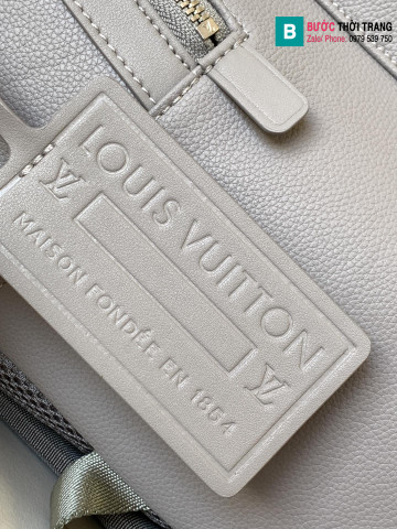 Ba lô Louis Vuitton Aerogram siêu cấp da bê màu xám size 43cm