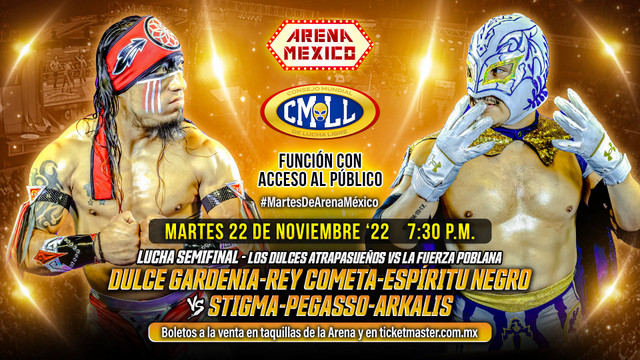 Titanes del Ring – Lucha Libre CMLL desde la Arena México: A que hora es, quién transmite por TV y más – Martes 22 de Noviembre del 2022