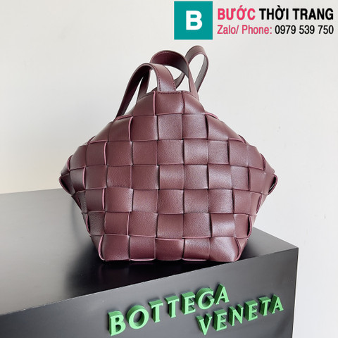 Túi xách Bottega Veneta siêu cấp da bê màu tím size 28cm 