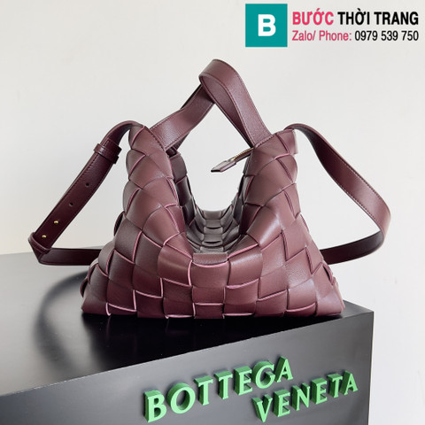 Túi xách BottegaVeneta siêu cấp da bê màu nâu size 28cm 