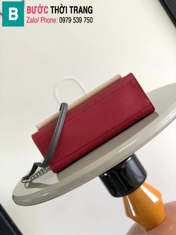 Túi xách Louis Vuitton Mylockme Chain Bag siêu cấp da bê màu đỏ size 22.5cm