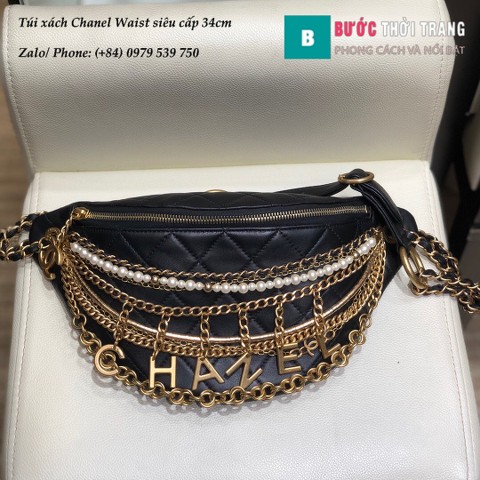 Túi xách Chanel Waist siêu cấp đeo bụng màu size 34cm - A00775