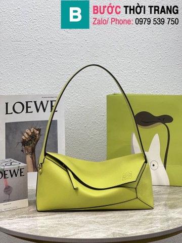 Túi xách Loewe Puzzle hobo siêu cấp da bê màu vàng size 29cm 